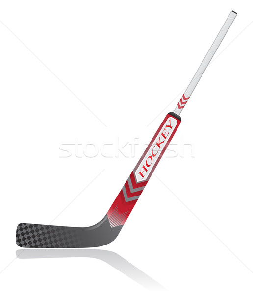 Hockey stick goalie isolato bianco sport Foto d'archivio © konturvid