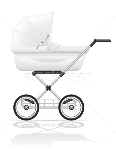 babys perambulator vector illustration Stock photo © konturvid