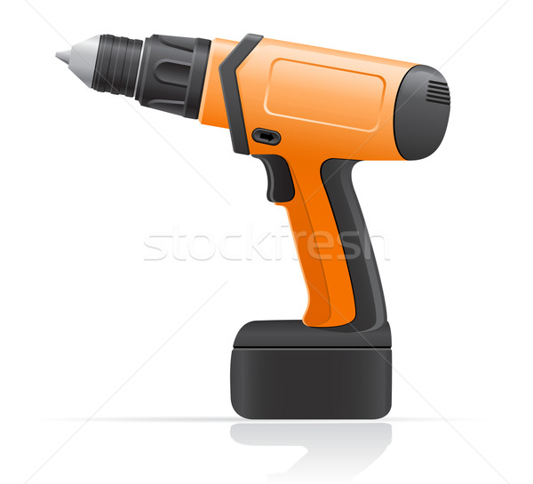electric screwdriver vector illustration Stock photo © konturvid