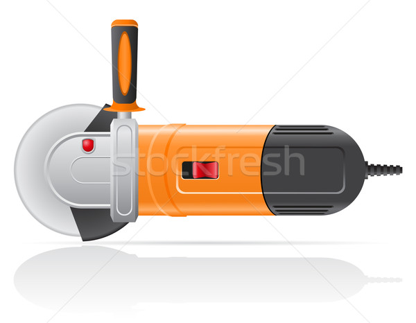 electric angle grinder vector illustration Stock photo © konturvid
