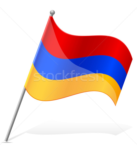 flag of Armenia vector illustration Stock photo © konturvid