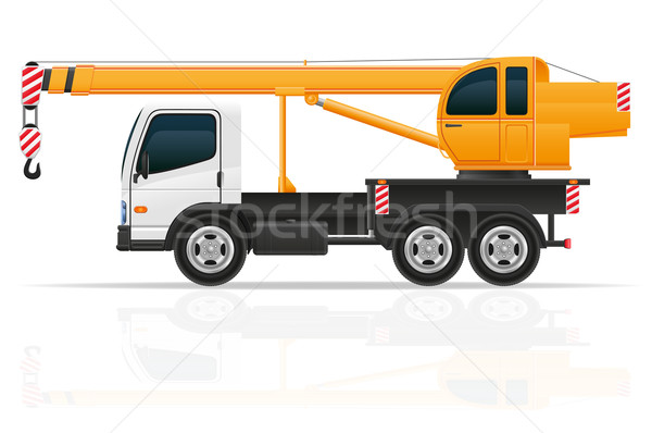 truck crane for construction vector illustration Stock photo © konturvid