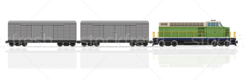 [[stock_photo]]: Chemin · de · fer · train · locomotive · isolé · blanche · route