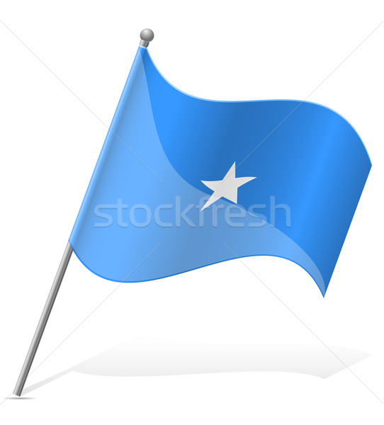 flag of Somali vector illustration Stock photo © konturvid