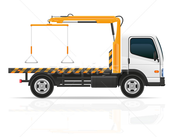 tow truck for transportation faults and emergency cars vector il Stock photo © konturvid