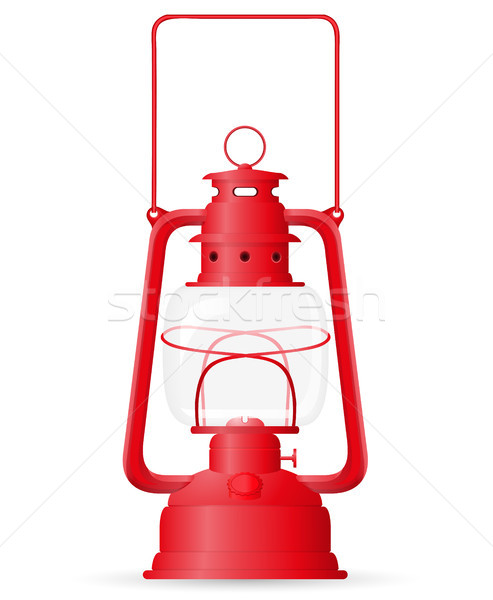 kerosene lamp vector illustration Stock photo © konturvid