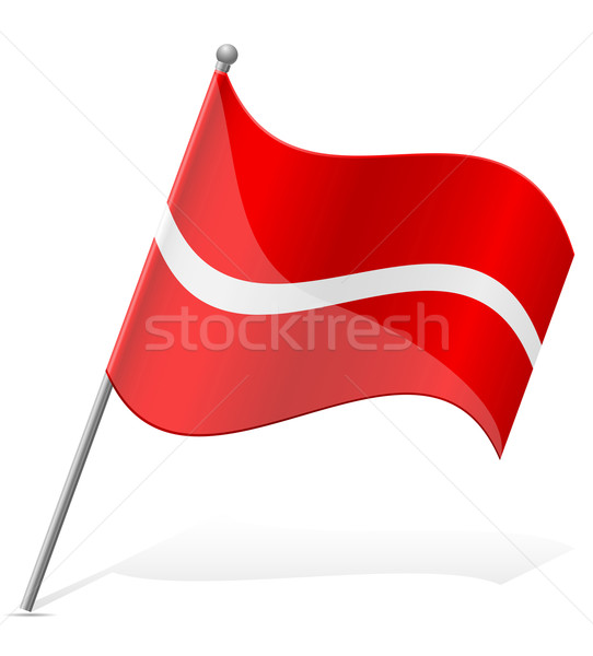 flag of Latvia vector illustration Stock photo © konturvid