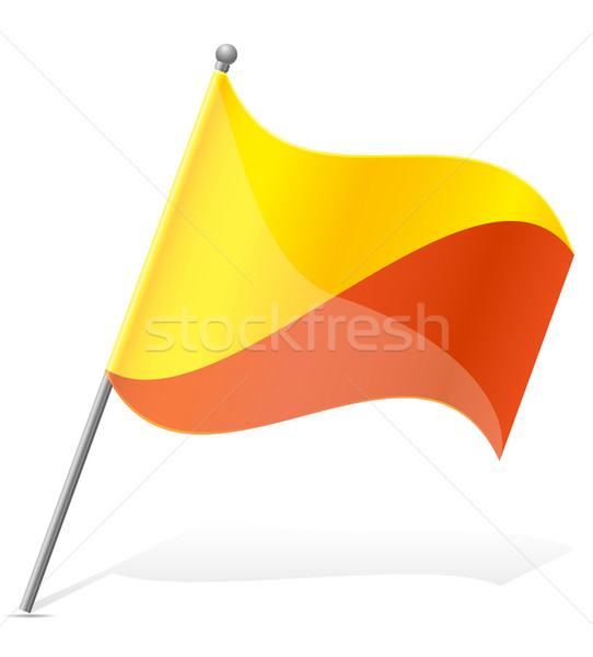Banderą Bhutan odizolowany biały świat ziemi Zdjęcia stock © konturvid