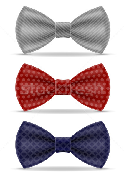 bow tie for men a suit vector illustration Stock photo © konturvid
