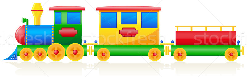 children train vector illustration Stock photo © konturvid