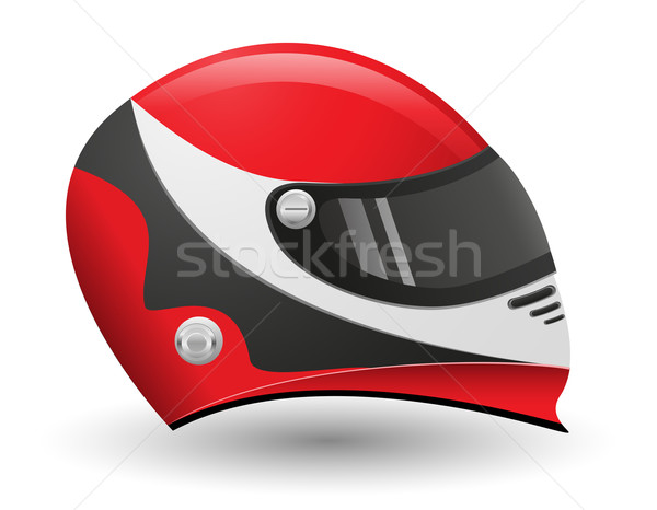 helmet for a racer vector illustration Stock photo © konturvid