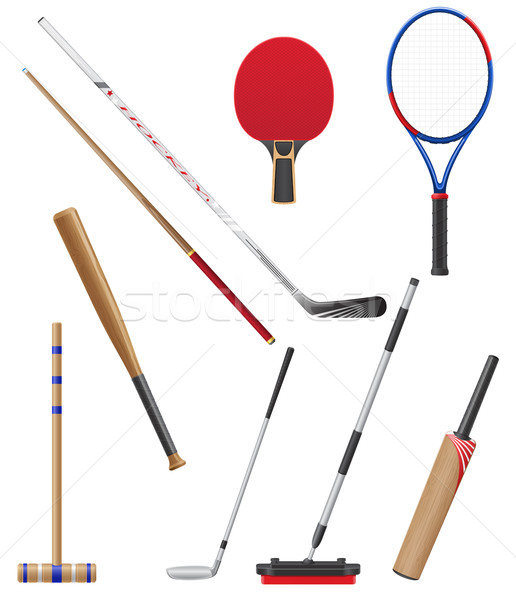 bits and stick to sports vector illustration Stock photo © konturvid