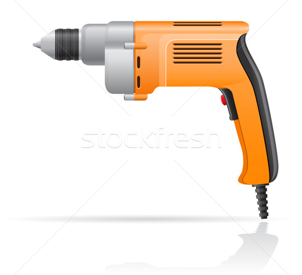 electric drill vector illustration Stock photo © konturvid