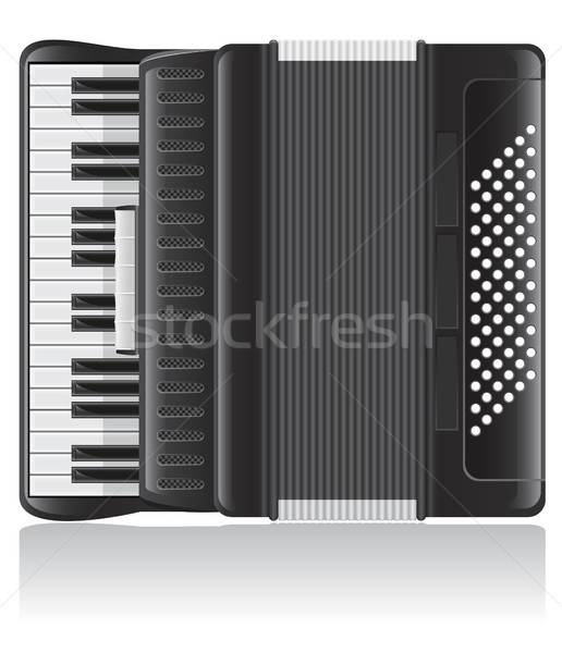  accordion vector illustration Stock photo © konturvid