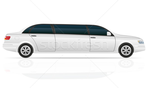 Auto Limousine isoliert weiß Technologie Tür Stock foto © konturvid