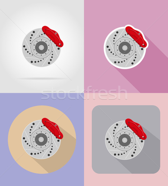 car brake caliper flaticons vector illustration Stock photo © konturvid