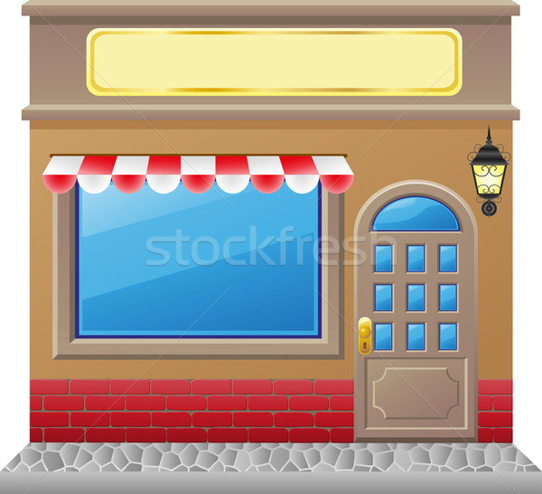 [[stock_photo]]: Magasin · façade · bâtiment · design · verre