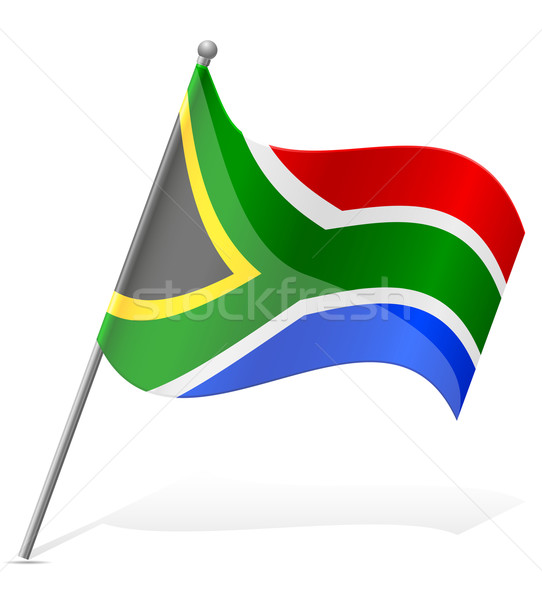 flag of South African Republic vector illustration Stock photo © konturvid