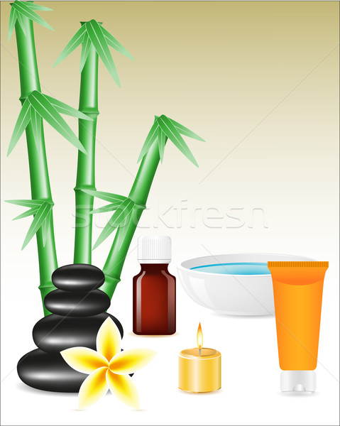 spa zen stones and bamboo Stock photo © konturvid