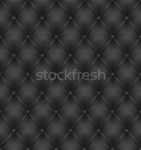 Negro cuero tapicería sin costura moda resumen Foto stock © konturvid