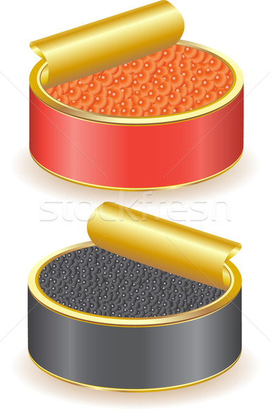 red and black caviar Stock photo © konturvid