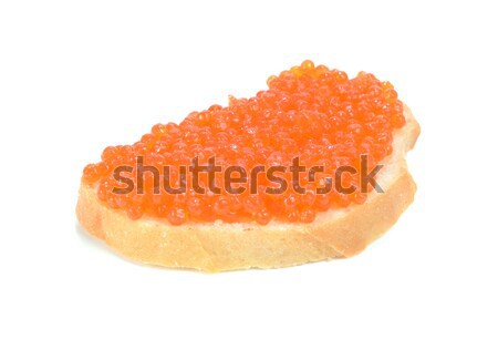 sandwich with red caviar Stock photo © konturvid