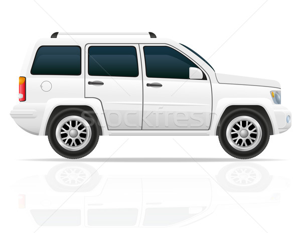 car jeep off road suv vector illustration Stock photo © konturvid