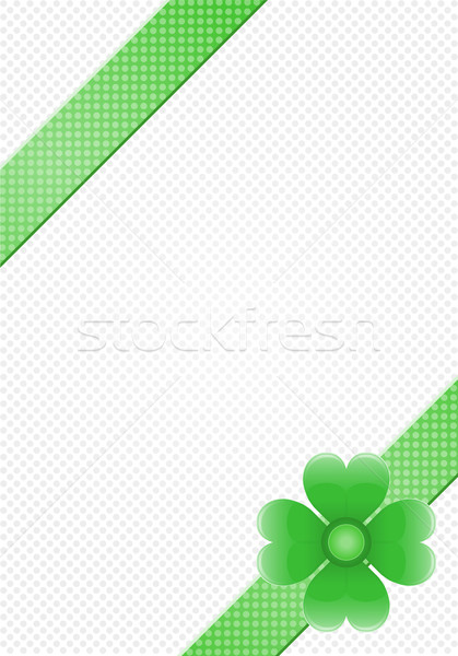 gray background with green stripes and a flower Stock photo © konturvid