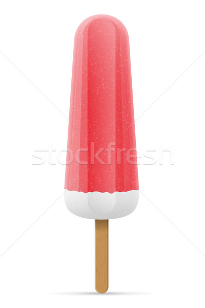 [[stock_photo]]: Crème · glacée · congelés · jus · bâton · isolé · blanche