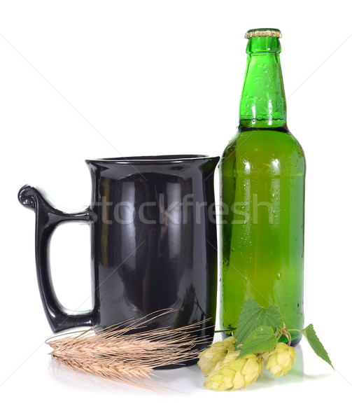 Birra hop isolato bianco vetro estate Foto d'archivio © konturvid