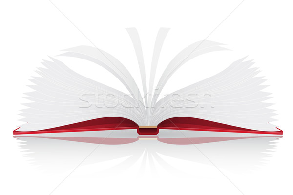 open book vector illustration Stock photo © konturvid