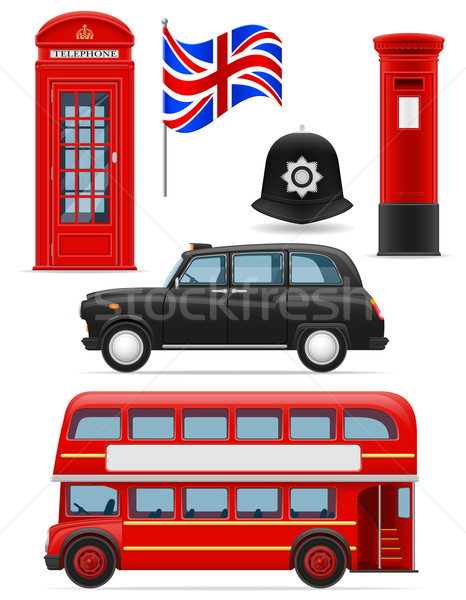 london set icons vector illustration Stock photo © konturvid