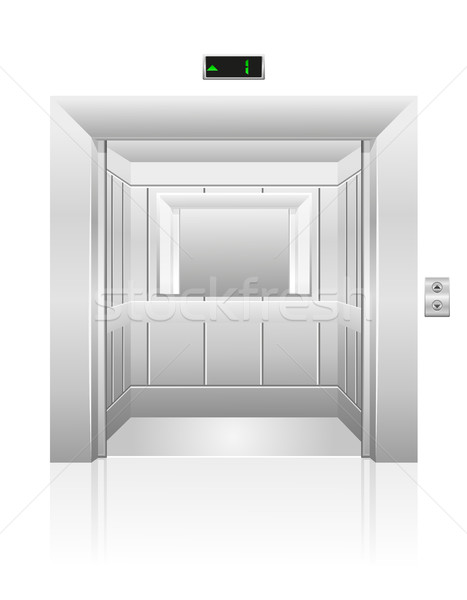 Ascenseur stock isolé blanche bâtiment construction Photo stock © konturvid