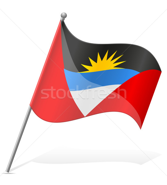 flag of Antigua and Barbuda vector illustration Stock photo © konturvid