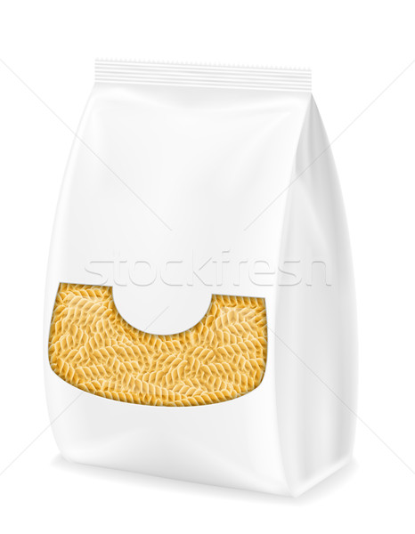 Pâtes emballage isolé blanche alimentaire boîte [[stock_photo]] © konturvid