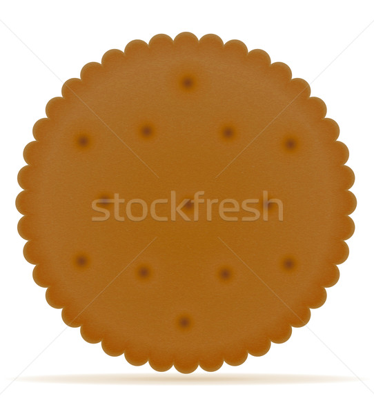 Crujiente galleta cookie aislado gris alimentos Foto stock © konturvid