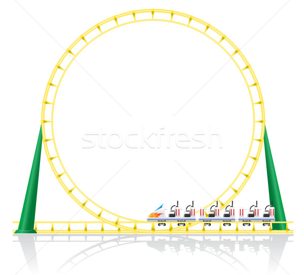 roller coaster vector illustration Stock photo © konturvid