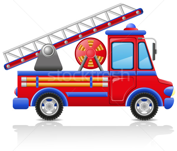 fire truck vector illustration Stock photo © konturvid