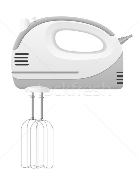 Foto stock: Cozinha · batedeira · isolado · branco · comida · tecnologia