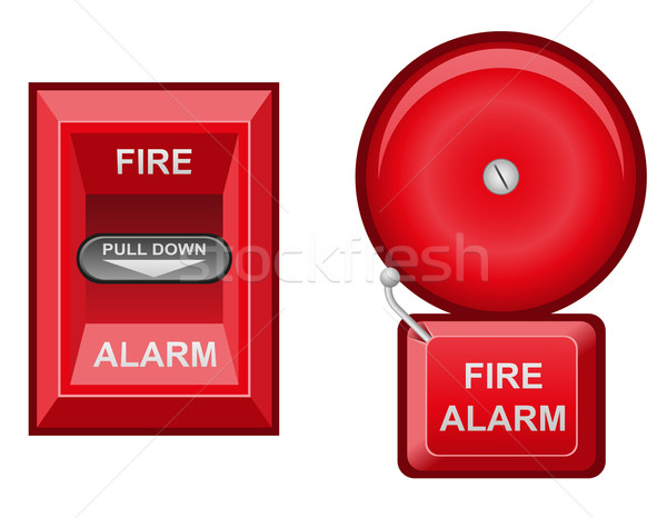 fire alarm vector illustration Stock photo © konturvid
