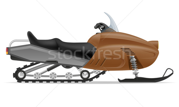 snowmobile for snow ride vector illustration Stock photo © konturvid