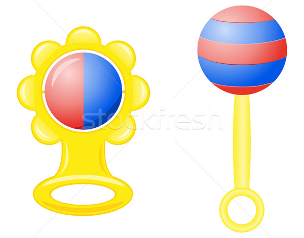 rattle for a newborn vector illustration Stock photo © konturvid