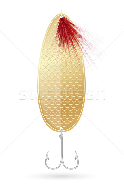 spoon-bait for fishing vector illustration Stock photo © konturvid