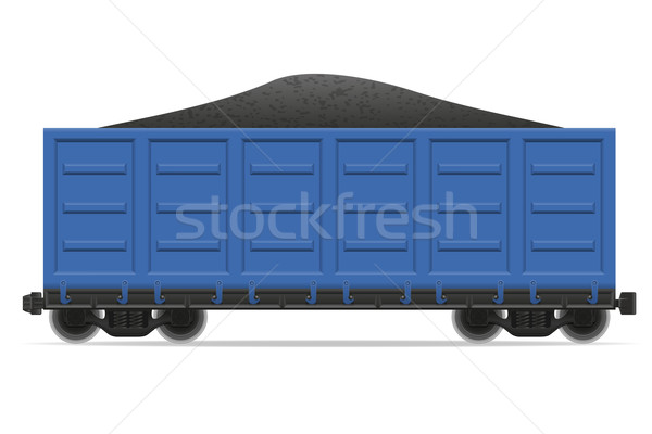 railway carriage train vector illustration Stock photo © konturvid