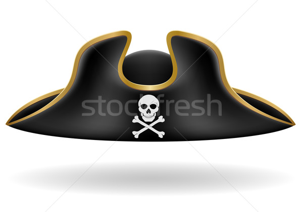 Stock photo: pirate hat tricorn vector illustration