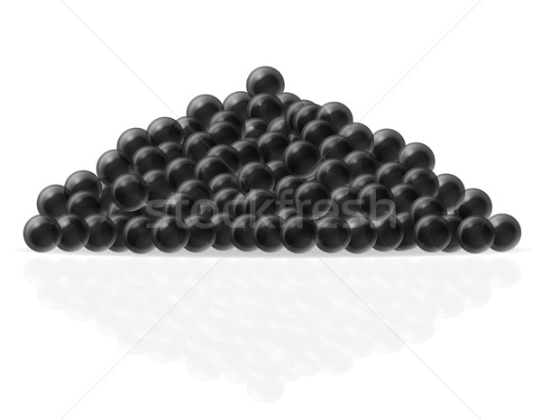 black caviar vector illustration Stock photo © konturvid