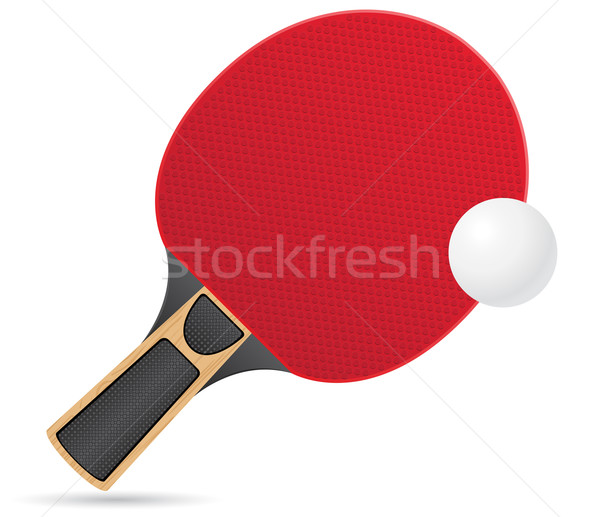 Palla tennis da tavolo ping pong isolato bianco Foto d'archivio © konturvid