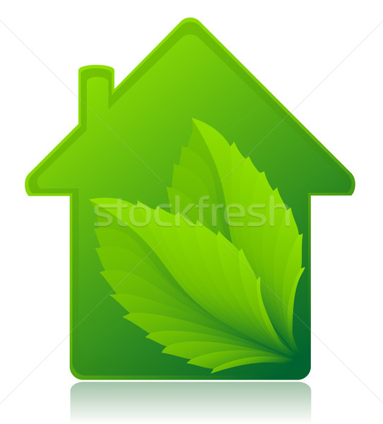ecological house concept vector illustration Stock photo © konturvid