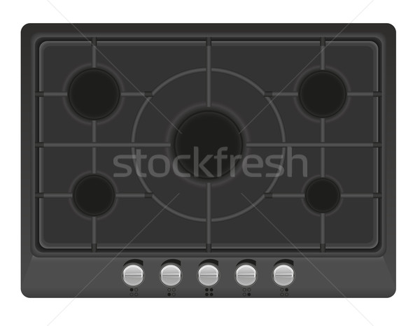 surface for gas stove vector illustration Stock photo © konturvid