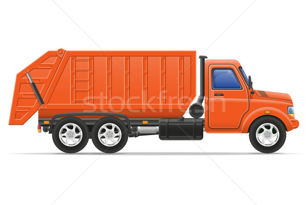 cargo truck remove garbage vector illustration Stock photo © konturvid